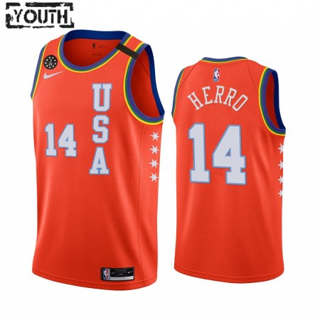 Maglia NBA Miami Heat Tyler Herro 14 Nike 2020 Rising Star Swingman - Bambino
